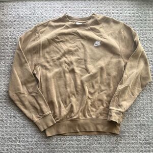 Nike Beige Crewneck Sweater